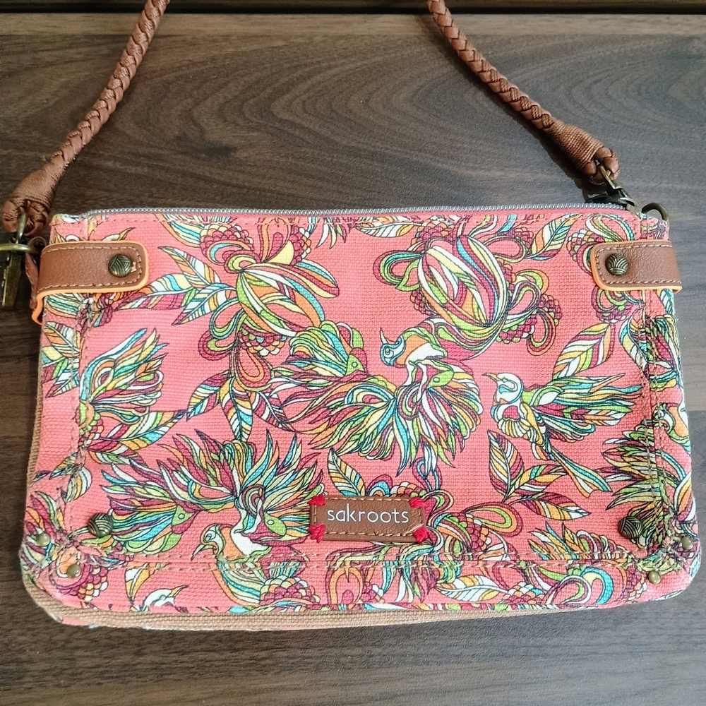 Sakroots Pink Multicolor Crossbody Bag